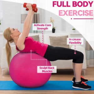 Anti-Burst and Slip Resistant Exercise Ball