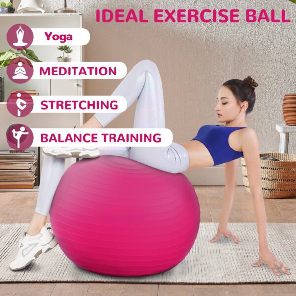 Anti-Burst and Slip Resistant Exercise Ball - Image 3